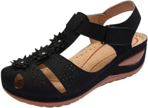 Orthopedic Sandals for Women Wide Width Flip Flops Beach Wedge Womens Wedge Sandal Comfortable Closed Toe Arch Support Womans Slides Orthopedic Shoes Summer Dressy Dressy Orthotic Shoe