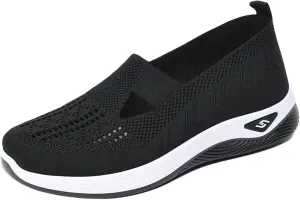 Orthopedic Shoes for Women Air Cushion Athletic Sneakers Breathable Soft Arch Support Non Slip Shoes Lightweight Foam Walking Sneaker Breathable Mesh Trainers Running Jogging Shoe