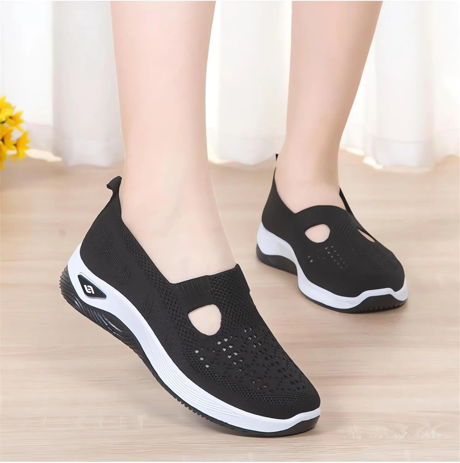 Orthopedic Shoes for Women Air Cushion Athletic Sneakers Breathable Soft Arch Support Non Slip Shoes Lightweight Foam Walking Sneaker Breathable Mesh Trainers Running Jogging Shoe