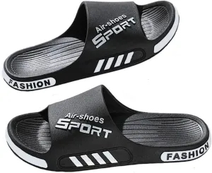 Plus Size Men's Slide Sandals Slippers, Fashion Bathroom Sandals Shower Shoes Pool Beach Slides Sandals