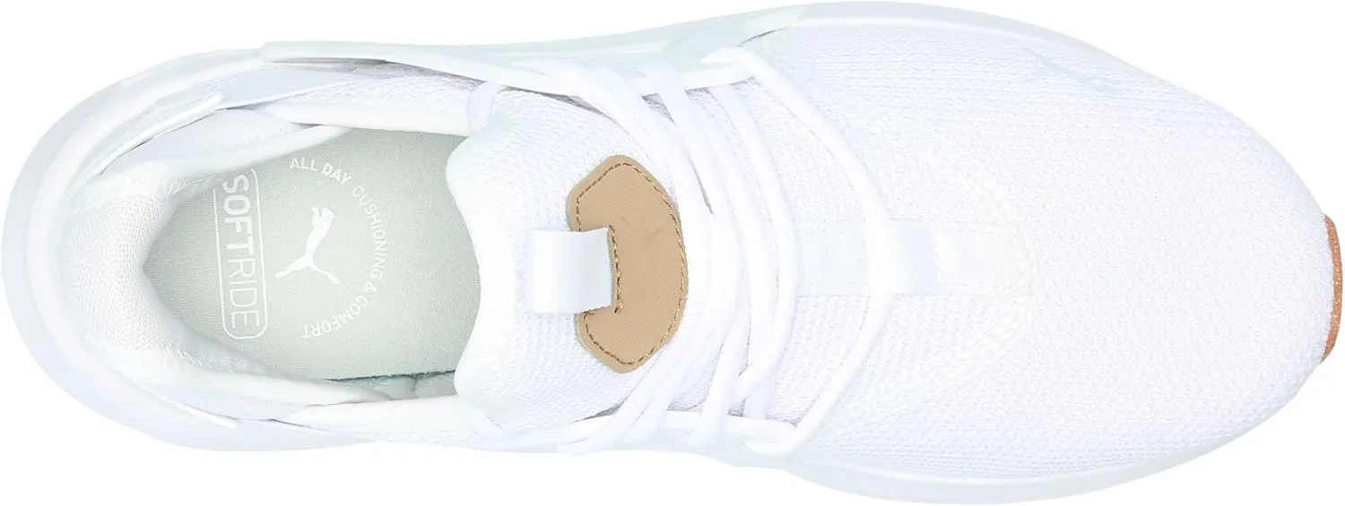PUMA Men's Softride Enzo Evo Cross Training Shoes, White-Toasted, 12