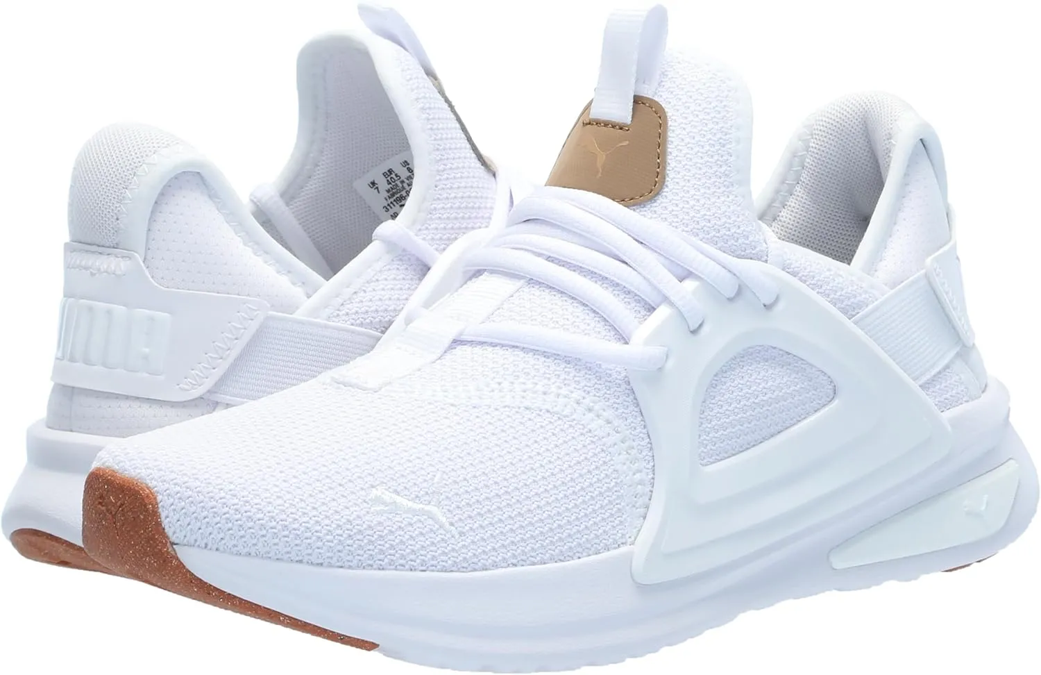 PUMA Men's Softride Enzo Evo Cross Training Shoes, White-Toasted, 12