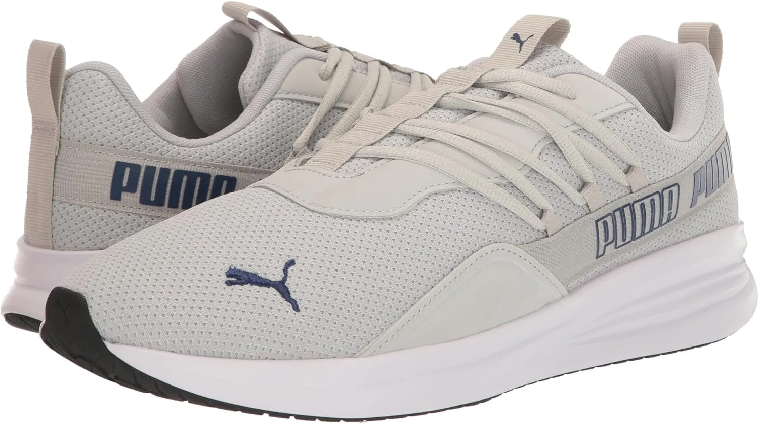 PUMA Men's Star Vital Refresh Cross Training Shoes, Whisper White-Peacoat, 4