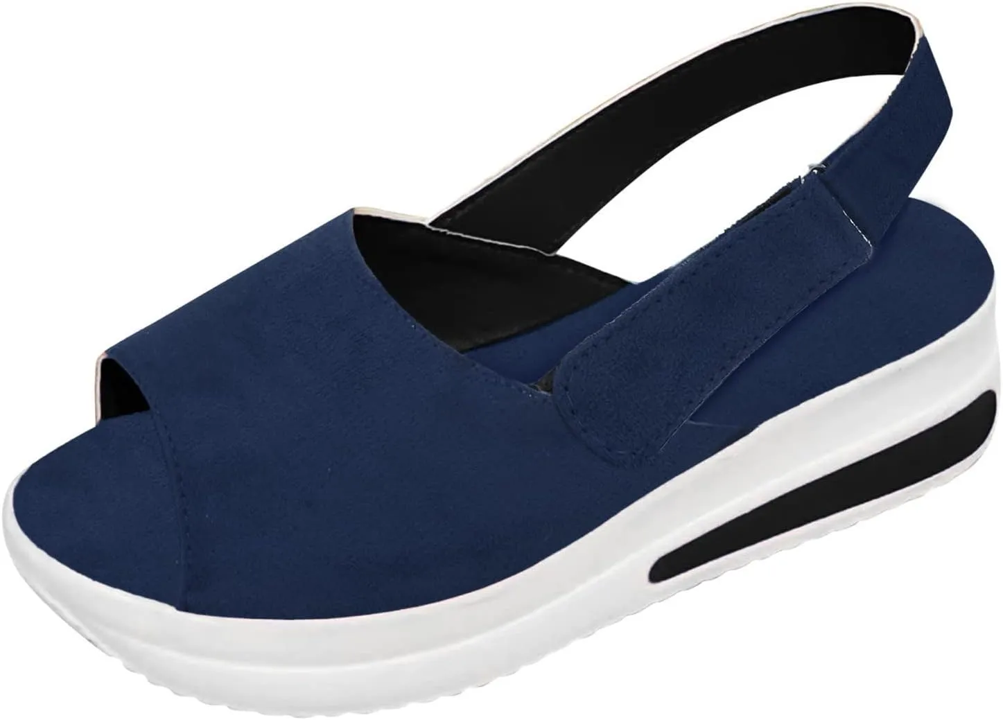 SBGMoSJ Platform Sneakers for Women Fashion 2 Inch High Slip On Shoes Women Dressy Comfort Running Shoes Women Wide Width Womens Black Sneakers Zapatos CóModos para Mujeres Embarazadas