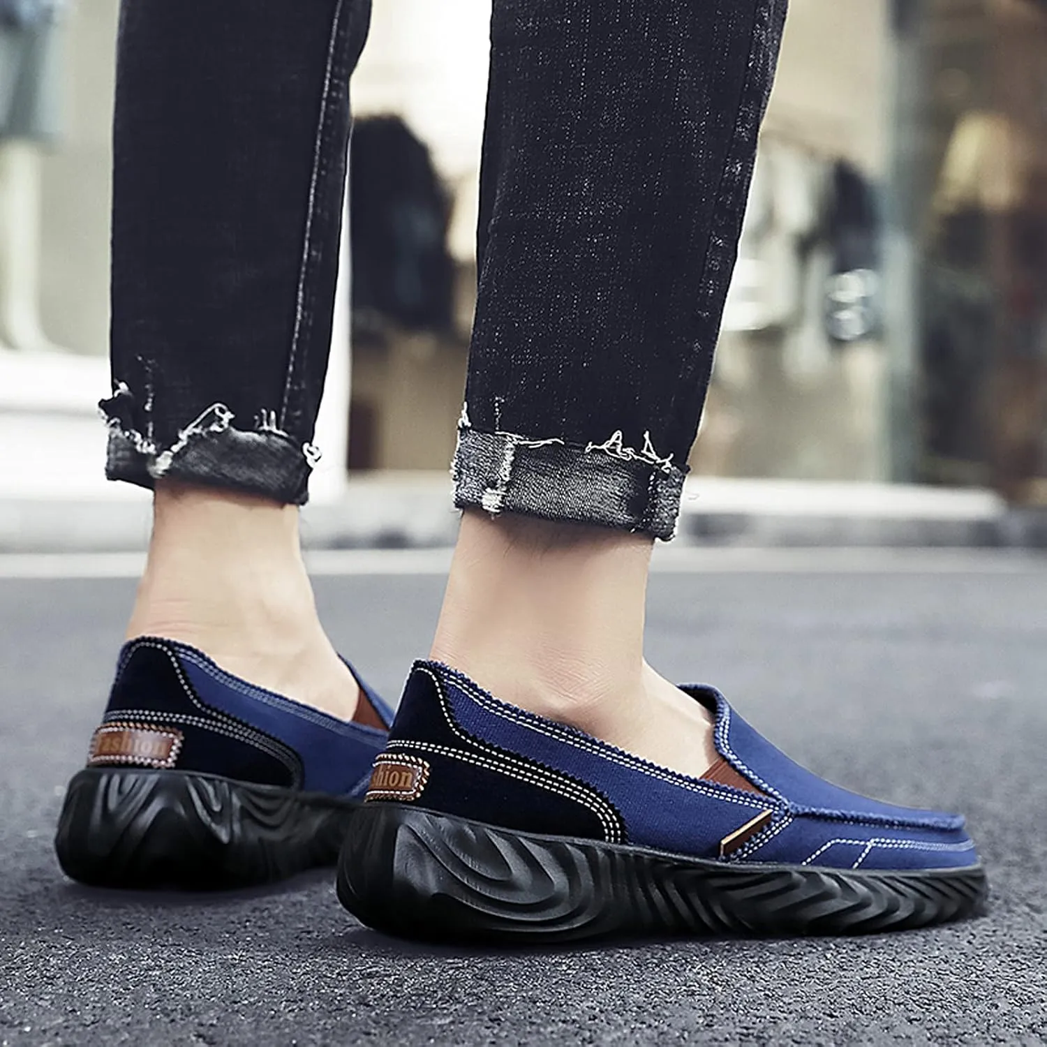 Shije Men Running Shoes Men Casual Breathable Walking Shoes Sport Athletic Sneakers Gym Tennis Slip On Comfortable Lightweight Shoes