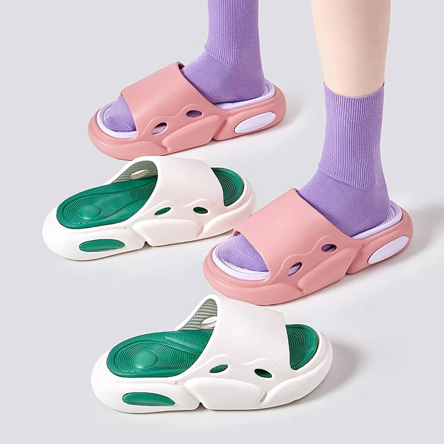 Shower Shoes Womens Sandals with Arch Support Shower Shoes for Living Room Pool Beach Spa Public Showers