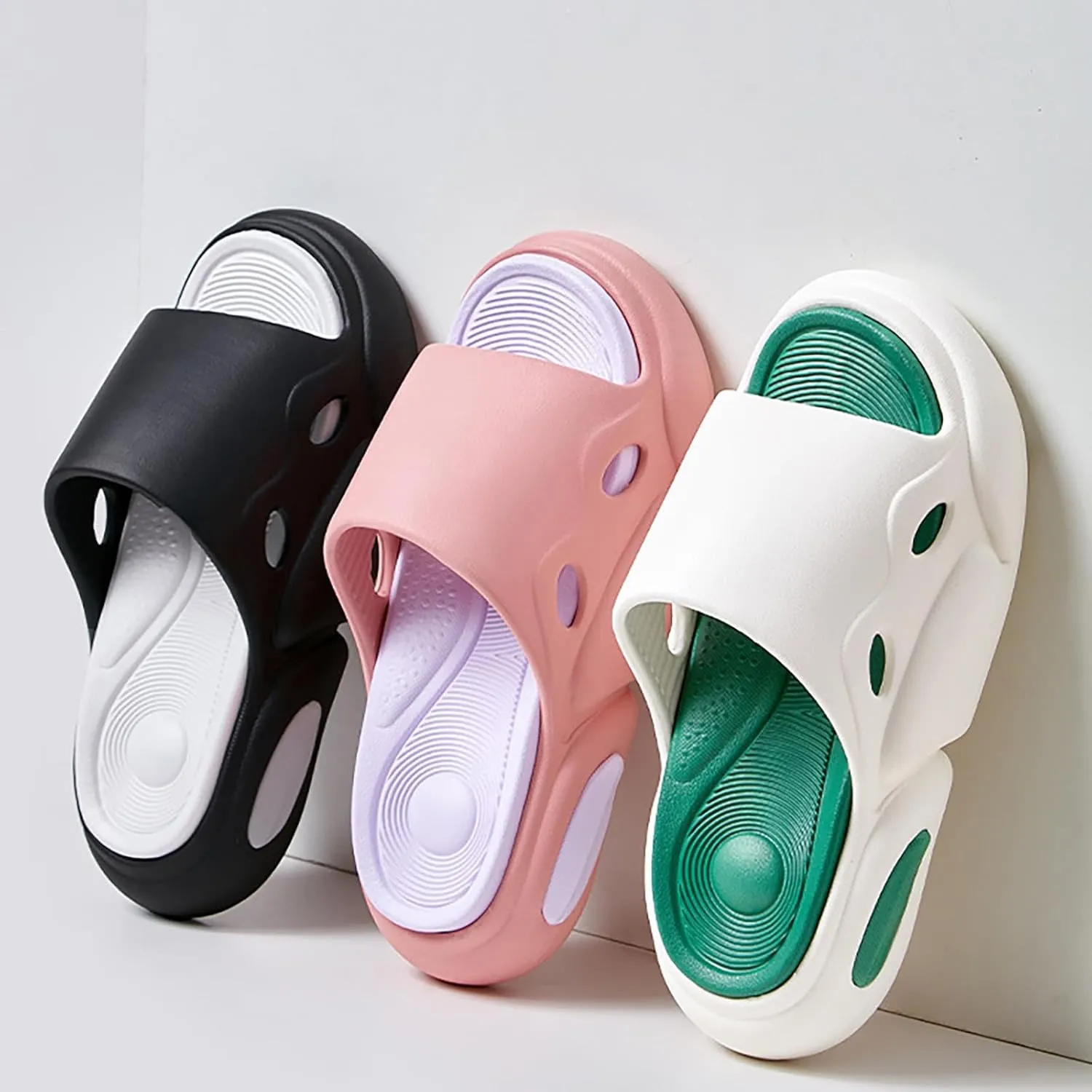 Shower Shoes Womens Sandals with Arch Support Shower Shoes for Living Room Pool Beach Spa Public Showers