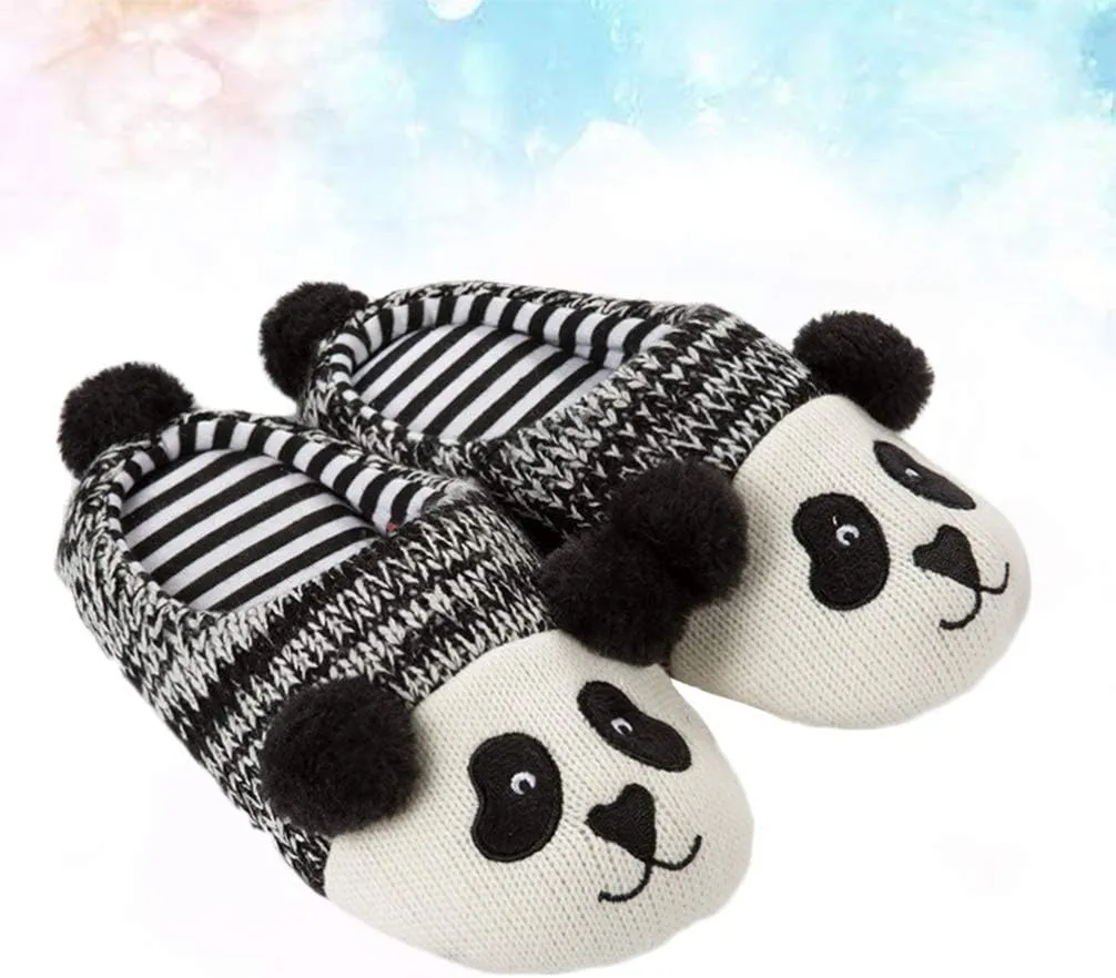 Slippers for Kids Animals Slippers Kids Slippers Home Slippers Memory Foam Slippers Women Couples Plush Footwear Knitting Slippers Winter Slipper Christmas Set Child Cute