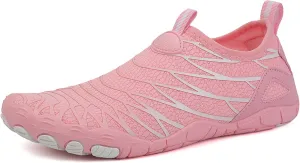 Smoneyful Unisex Healthy Non Slip Breathable Barefoot Flexible Lightweight Hike Wide Toe Box Neuropathy Daily Wear Walking Athletic Water Shoes for Women Men Grounded Comfort