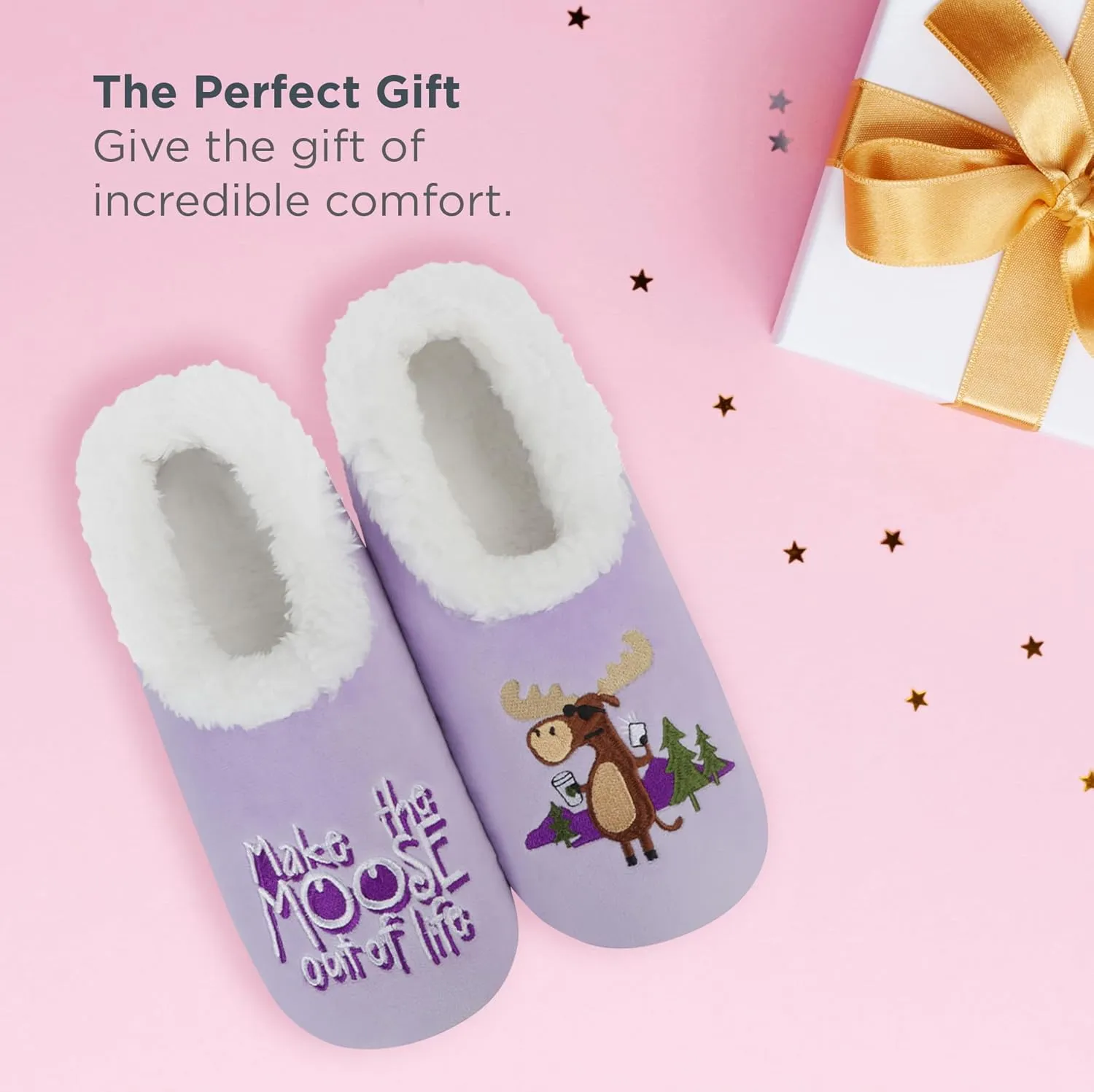 Snoozies Pairable Slipper Socks - Slippers for Women, Non-Slip Fuzzy Slipper Socks