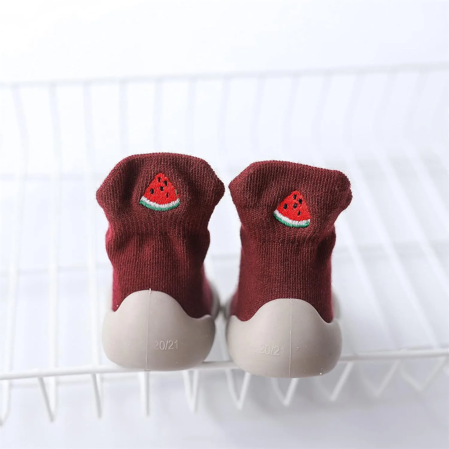 Sock Shoes for Baby Girl Infant Walking Shoes Rubber Sole Non-skid Walking Sock Shoes Toddler Pre Walker