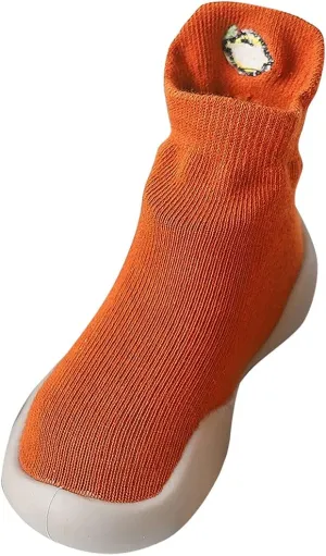 Sock Shoes for Baby Girl Infant Walking Shoes Rubber Sole Non-skid Walking Sock Shoes Toddler Pre Walker