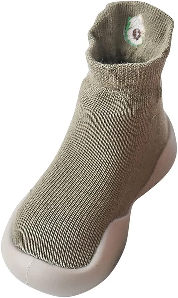 Sock Shoes for Baby Girl Infant Walking Shoes Rubber Sole Non-skid Walking Sock Shoes Toddler Pre Walker