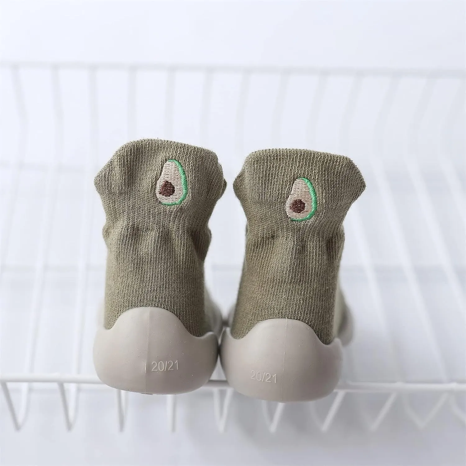 Sock Shoes for Baby Girl Infant Walking Shoes Rubber Sole Non-skid Walking Sock Shoes Toddler Pre Walker