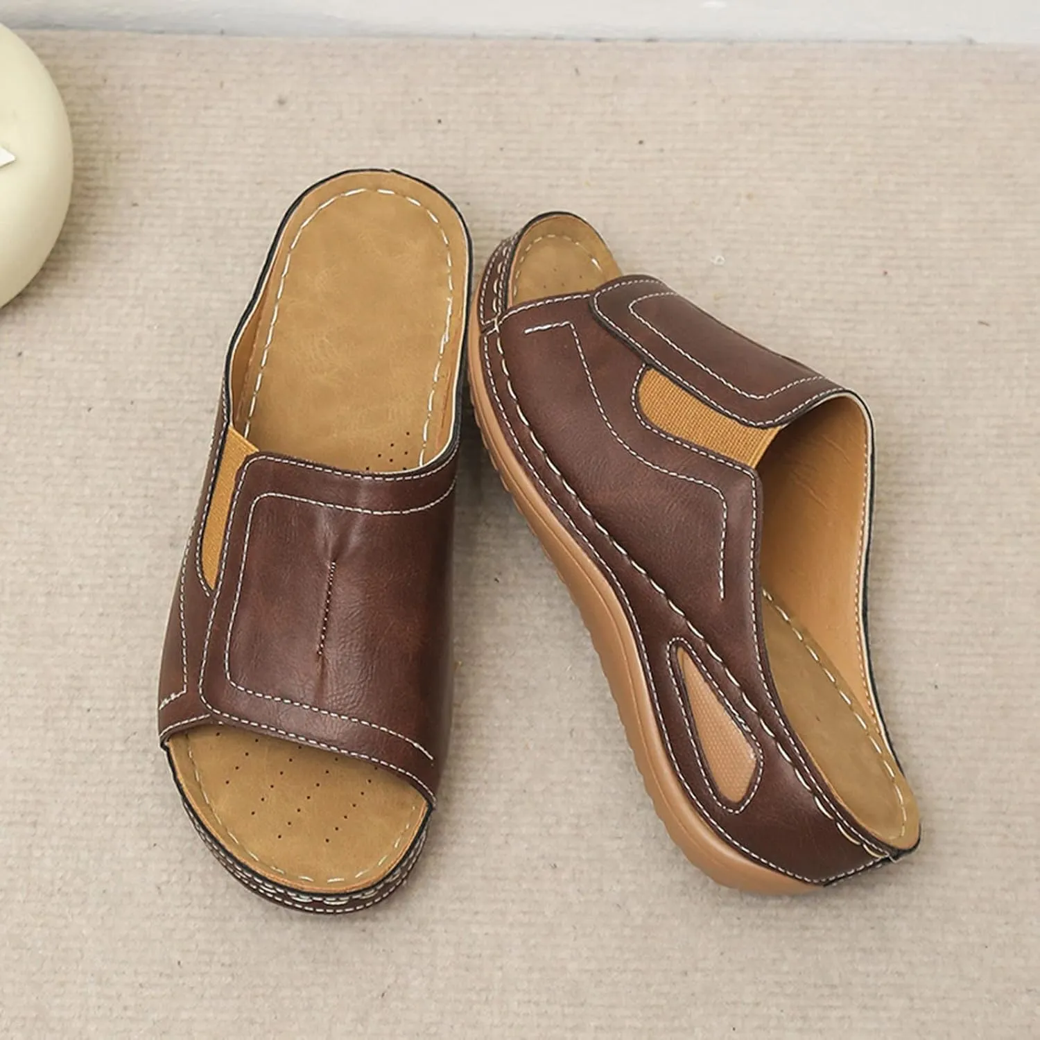 Summer Slides Sandals for Women Non-Slip House Slippers Indoor Outdoor Party Sandals Vacation Sandals for Women