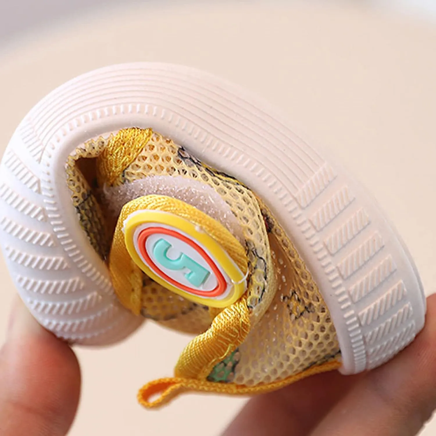 Toddler Girl Baby Boy Squeak Sneakers Cute Comfort Anti-Slip Soft Sole First-Walking Little Kid Trainers Shoes