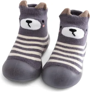 Toddler sock shoes baby boys girls Slippers shoes Baby Infant First Walking Shoes Rubber Sole Non-Skid Floor Slippers