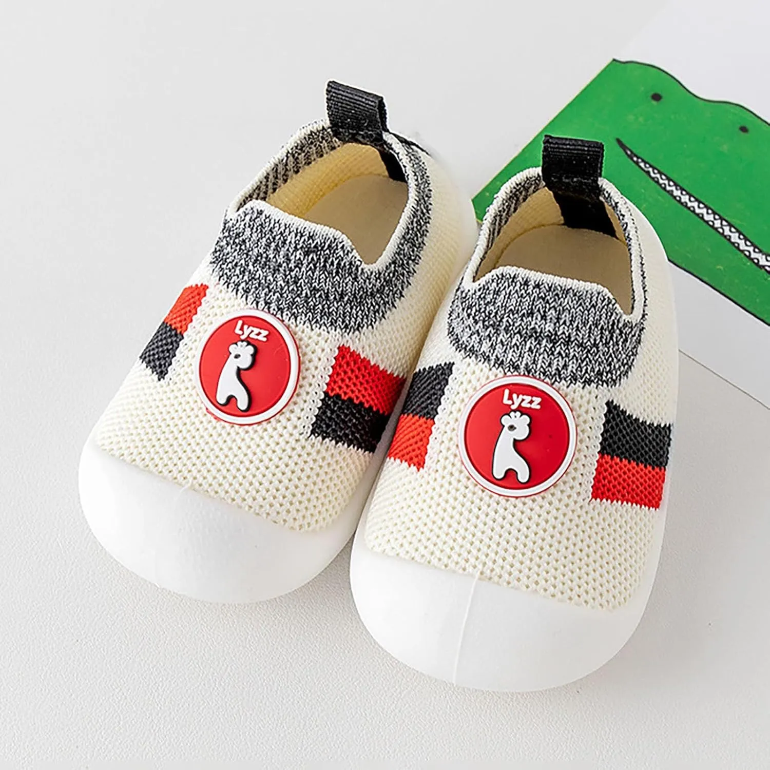 Toddler Walking Shoes Unisex Baby Socks Shoes Rubber Sole Indoor Floor Slipper Non-skid Sneakers Baby Trainers