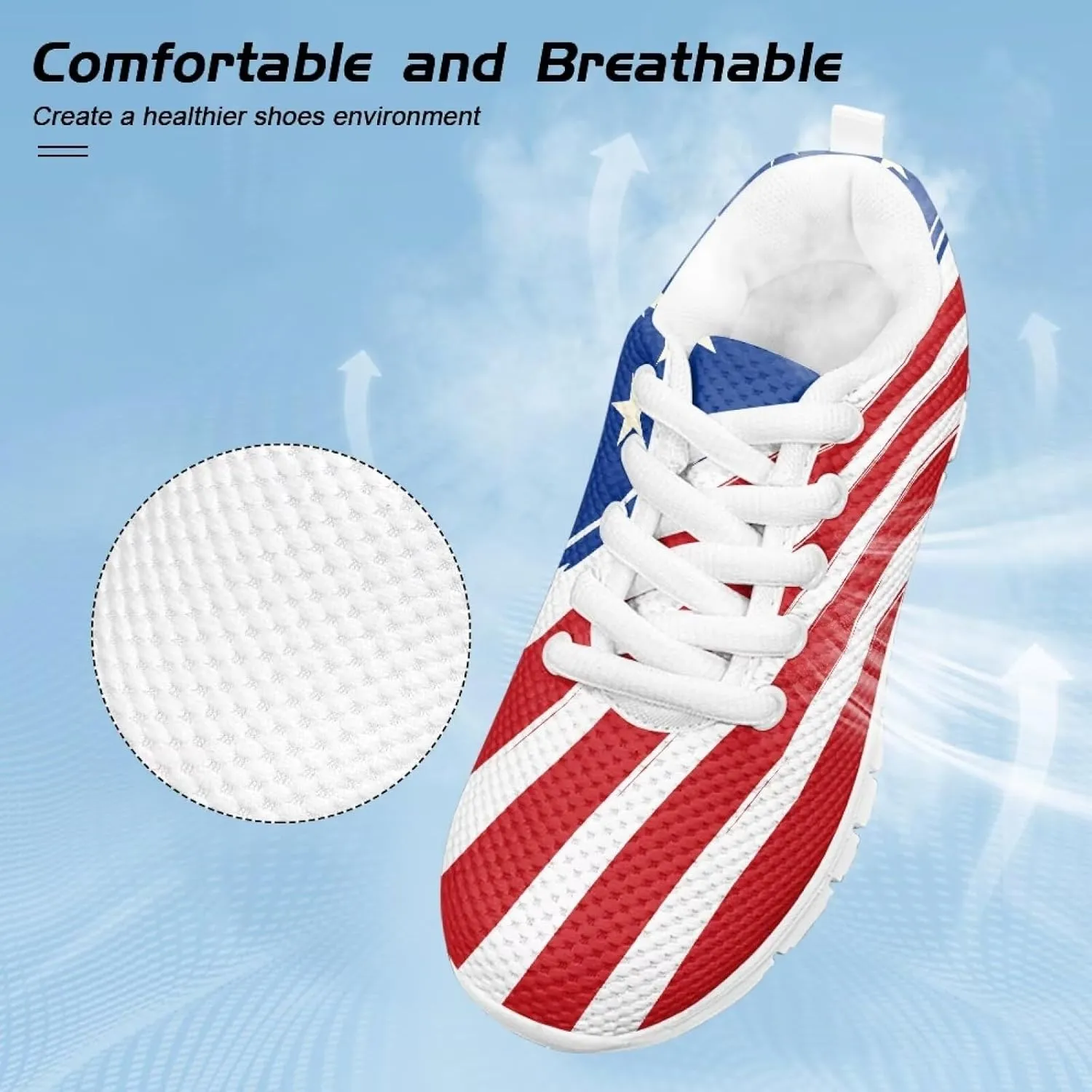 Upetstory Kids Sneakers for Boys Girls Size 11-3 Walking Running Shoes