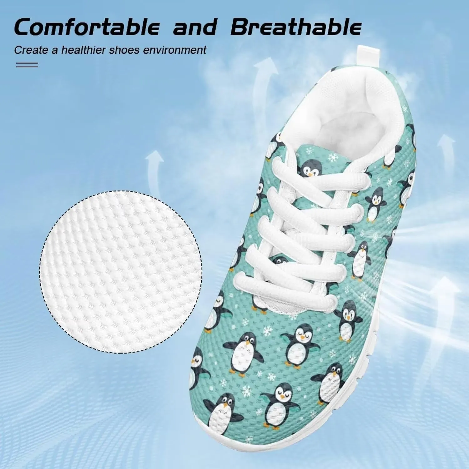 Upetstory Kids Sneakers for Boys Girls Size 11-3 Walking Running Shoes