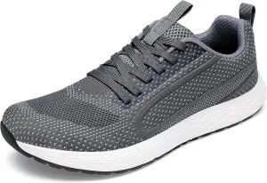 Wide Toe Box Walking Shoes for Men, Zero Drop Road Running Shoes, Lightweight, Breathable, for Tennis, Gym