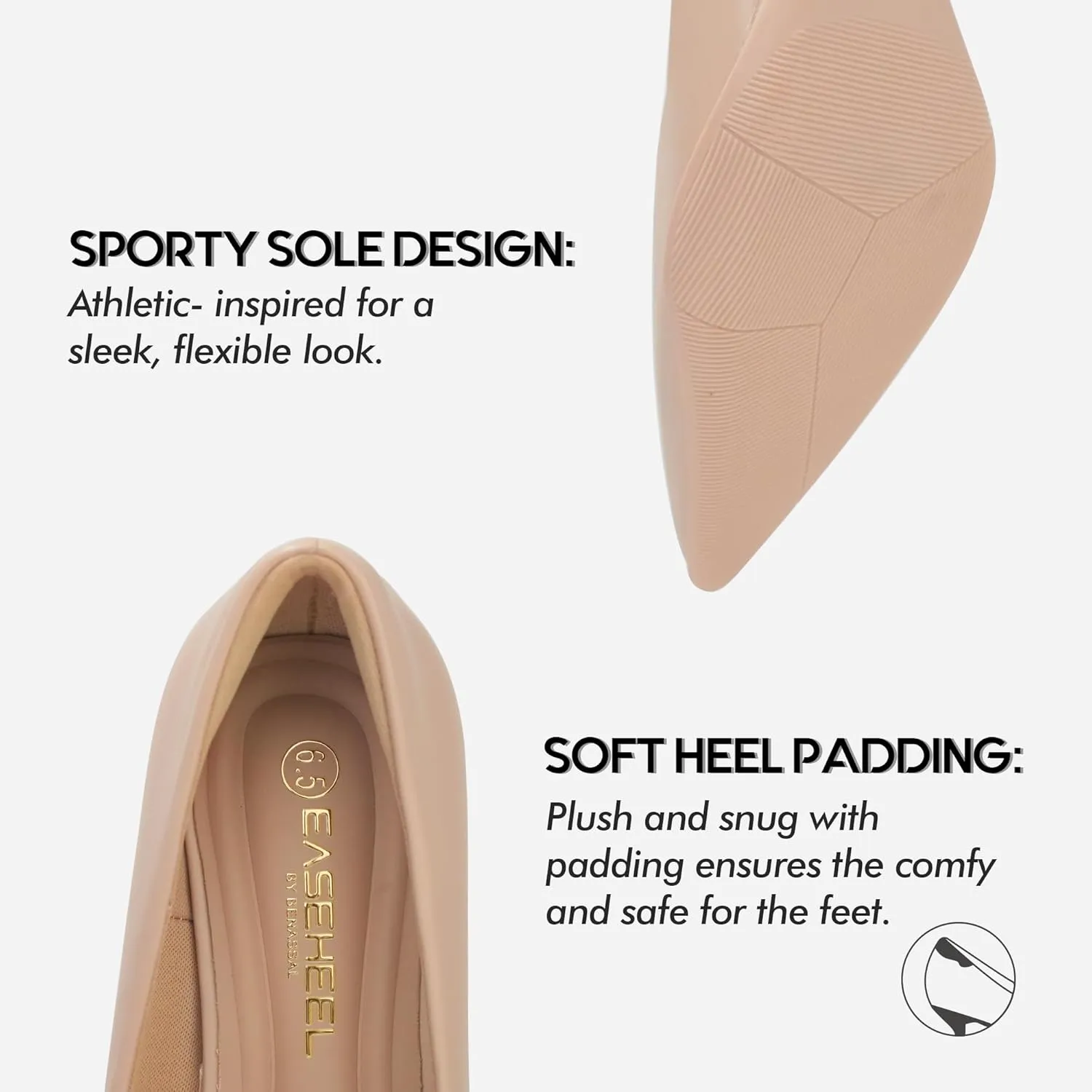 Women Comfortable Pumps Dress Shoes Running Heel Work Heels