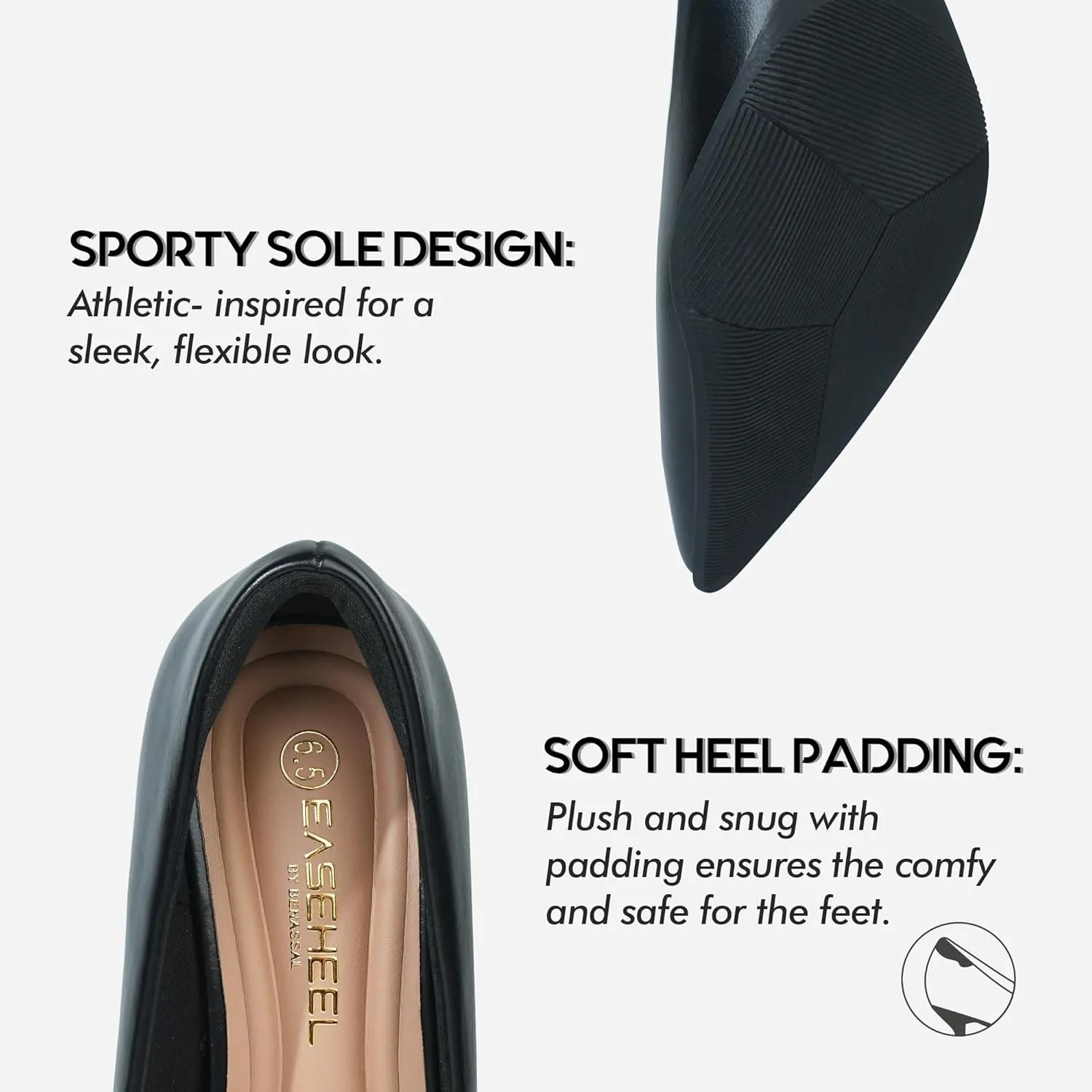 Women Comfortable Pumps Dress Shoes Running Heel Work Heels