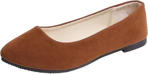 Women Girls Solid Big Size Slip On Flat Shallow Comfort Casual Single Shoes Casual Outdoor Shoes