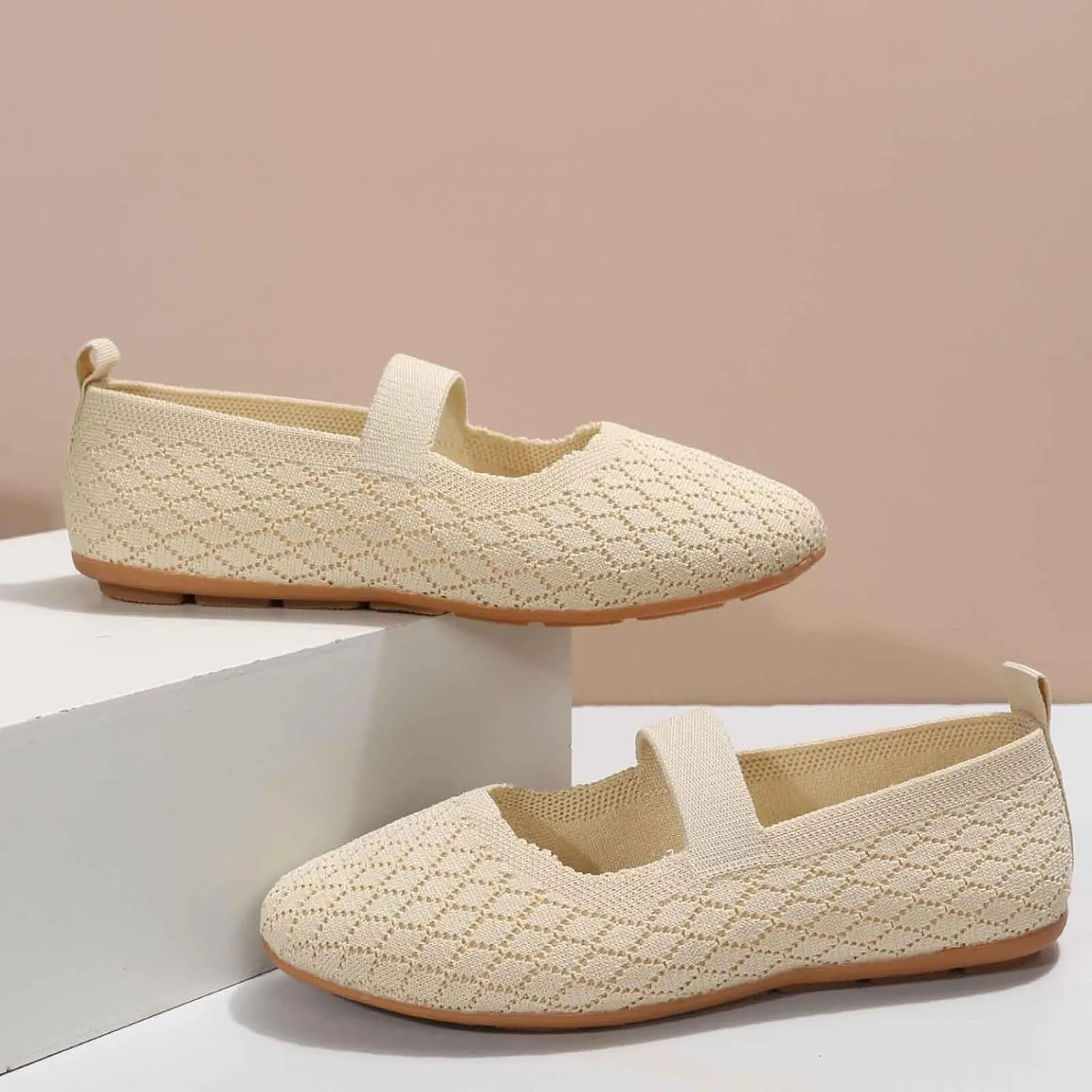 Women's Breathable Slip On Loafers Comfortable Casual Shoes for Walking Outdoor Leisure Spring Summer Fall Daily Wear
