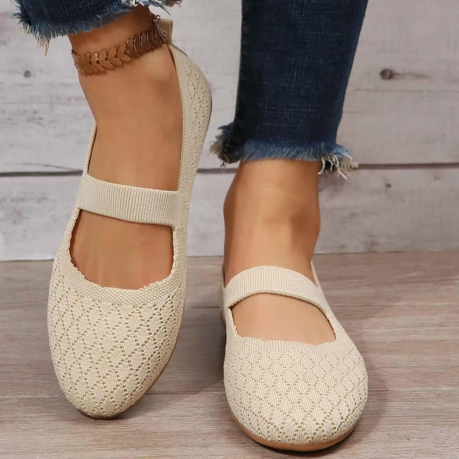 Women's Breathable Slip On Loafers Comfortable Casual Shoes for Walking Outdoor Leisure Spring Summer Fall Daily Wear