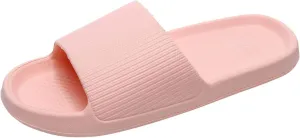 Women's Pillow Slippers Shower Shoes for College Dorm Room Vacation Sandals Summer Slides Sandals for Women
