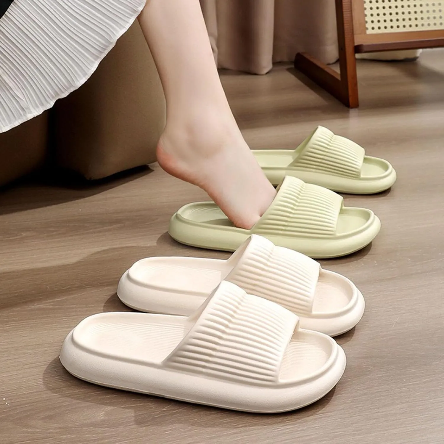 Women's Slides Non Slip Indoor Home House Beach Shoes Vacation Sandals Women's Breathable Casual Sandals